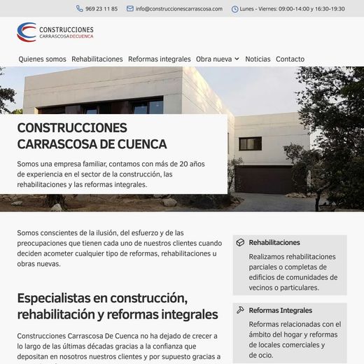 construccionescarrascosa.com
